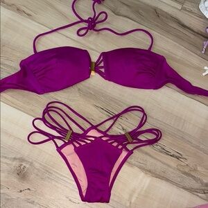 Vibrant Purple Bikini Set